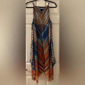 Multi Color Sleeveless Dress Size Large